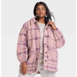 Universal Thread oversized plaid jacket. Size 1x